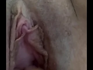 Extreme closeup pussy masturbation
